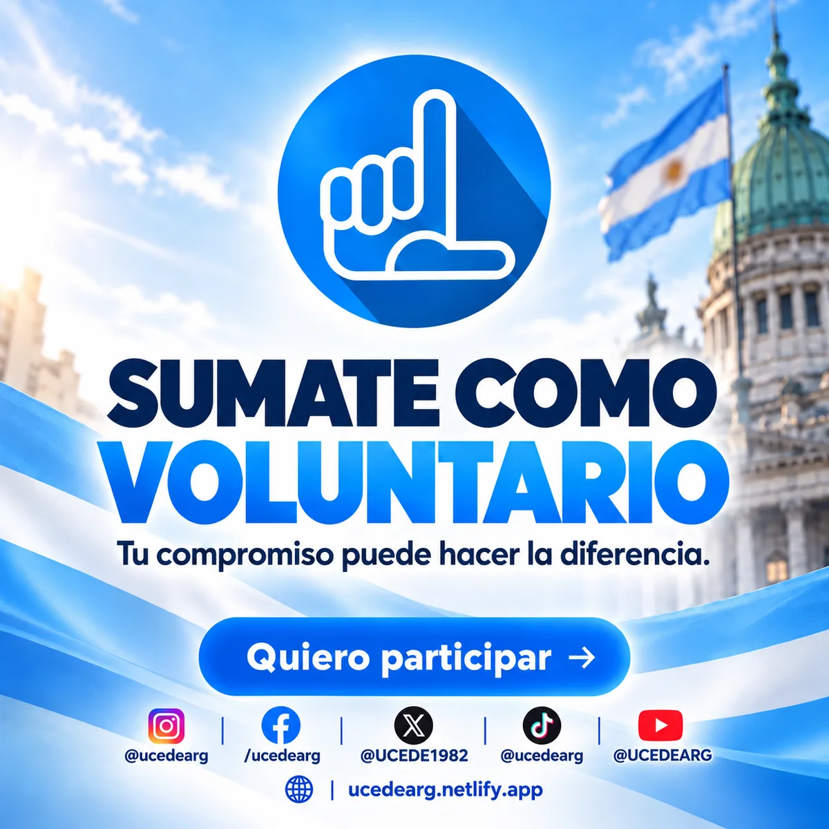 Sumate como voluntario — UCeDé Argentina