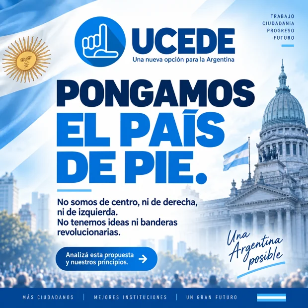 Pongamos el país de pie — lámina de UCEDE Nacional