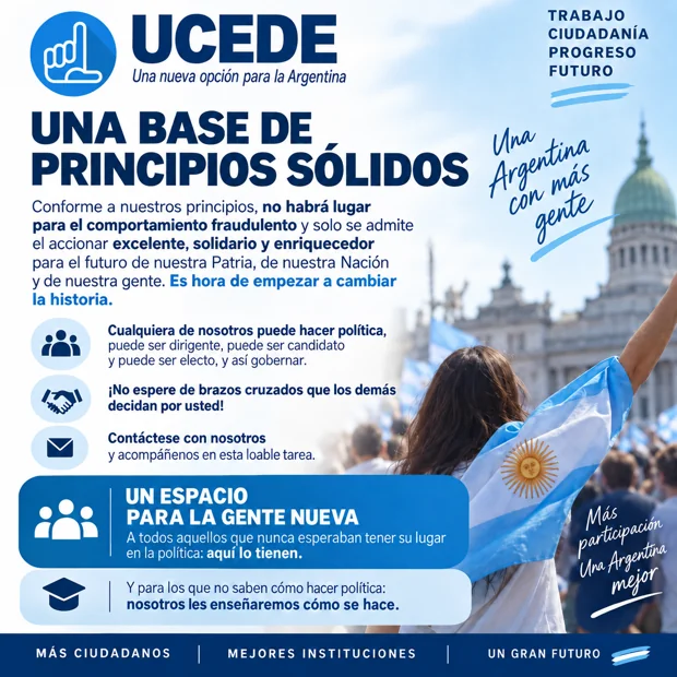 Una base de principios sólidos — lámina de UCEDE Nacional